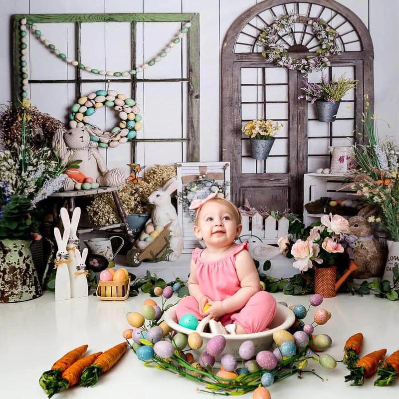 girl sitting in easter egg