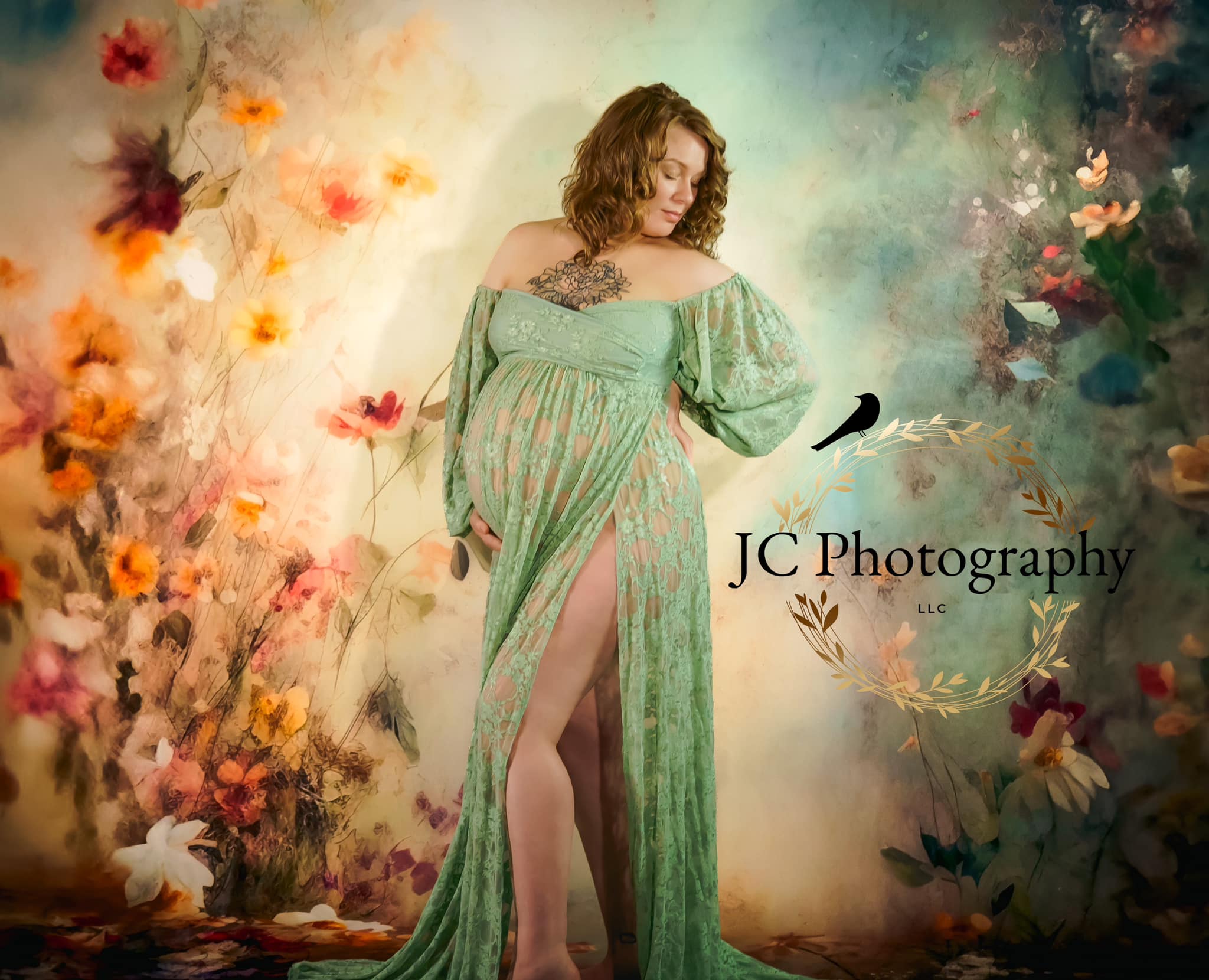 Kate Mystical Blooms Fine Art Fleece Backdrop Designed by Patty Robertss - Kate Backdrop AU