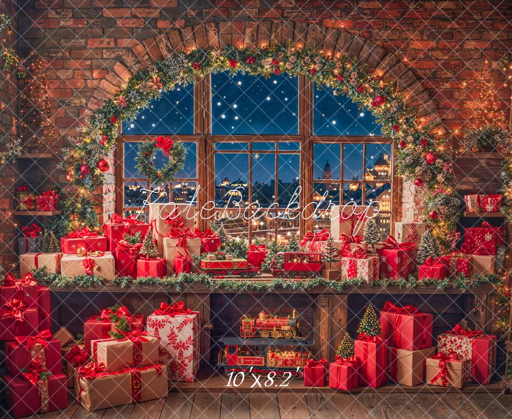 Kate Christmas Presents Window Backdrop Designed by Emetselch