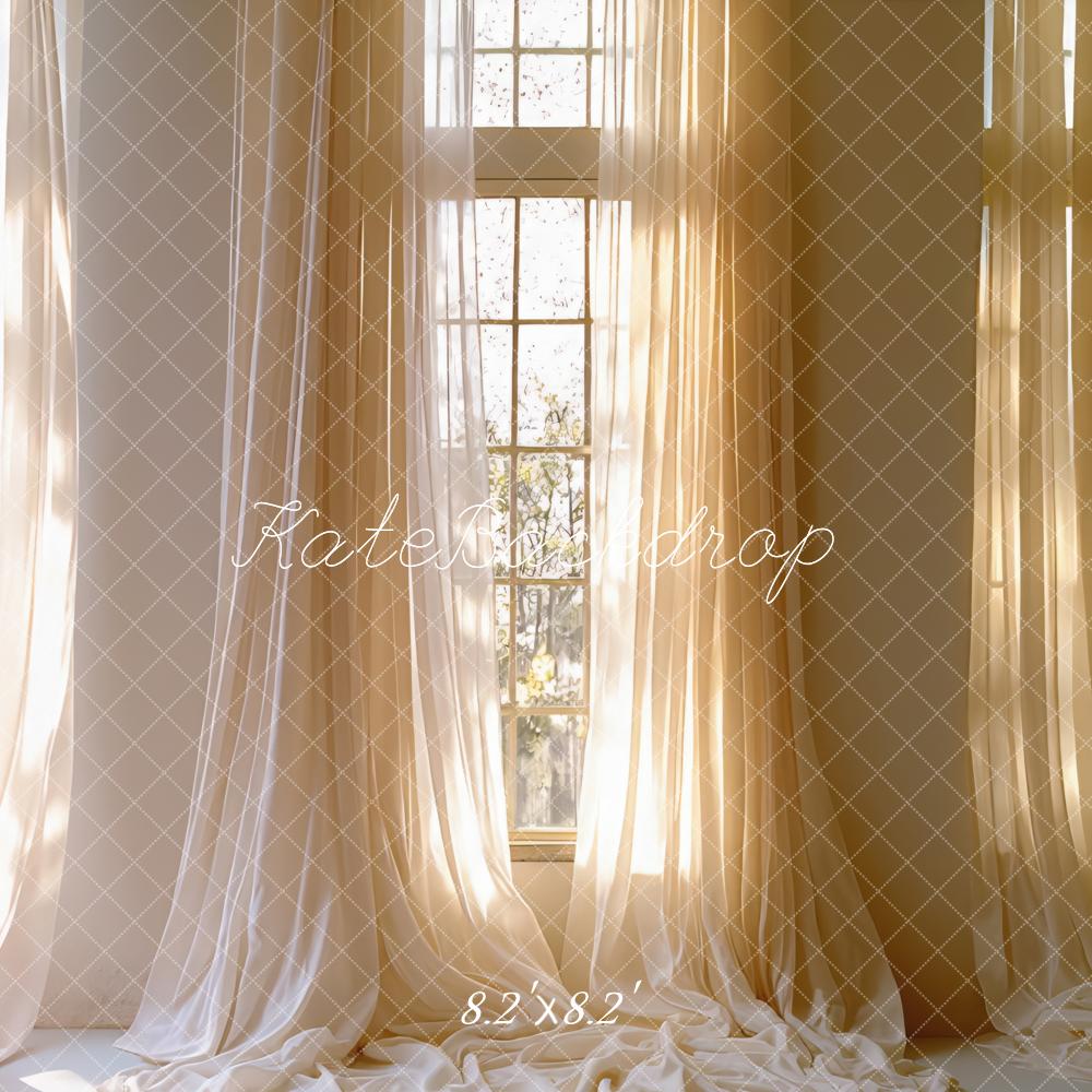 Kate Sunlit Window Curtains Backdrop Designed by Mini MakeBelieve