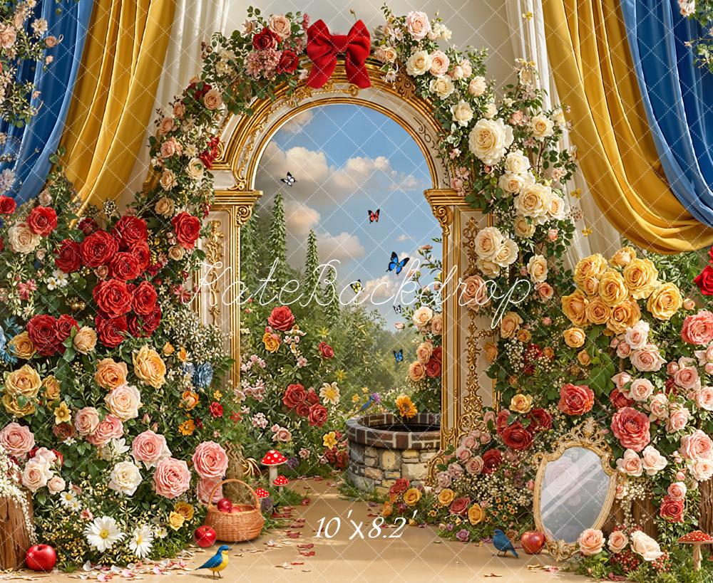 Kate Flower Arch Garden Spring Drapes Backdrop Designed by Chain - Kate Backdrop AU