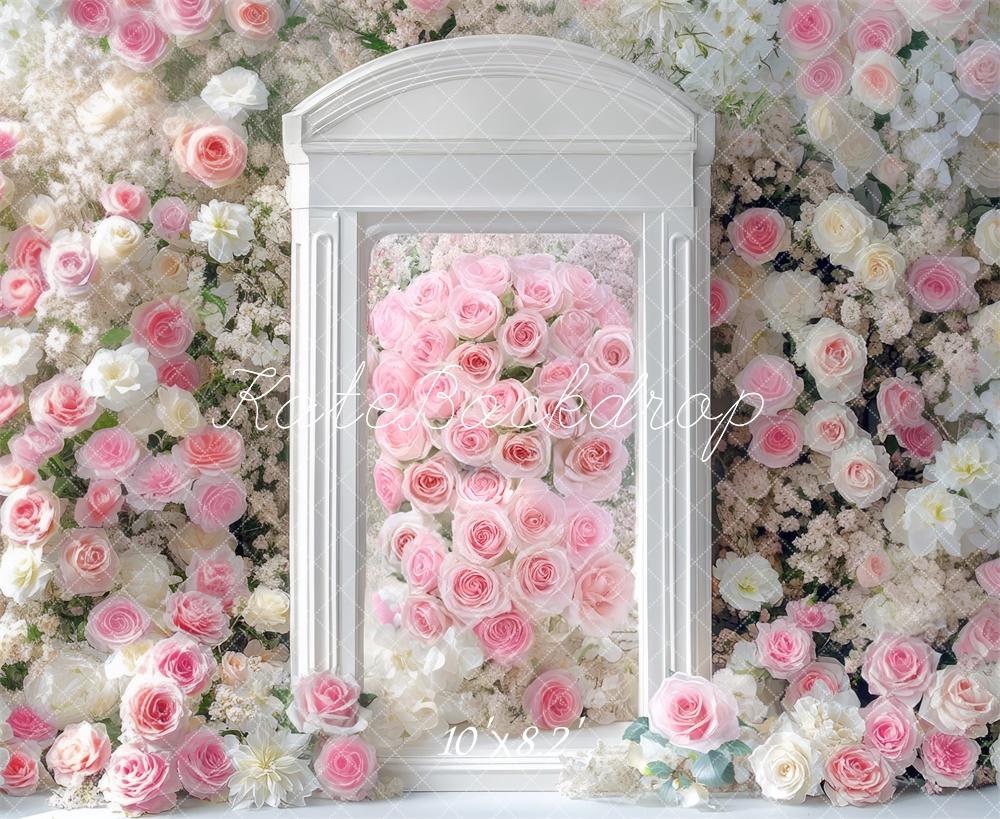 Kate Spring Arch Pink Roses Backdrop Designed by Mini MakeBelieve - Kate Backdrop AU