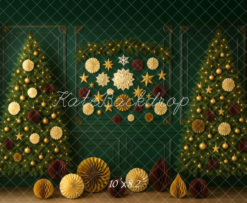 Kate Green Christmas Tree Backdrop Designed by Megan Leigh - Kate Backdrop AU
