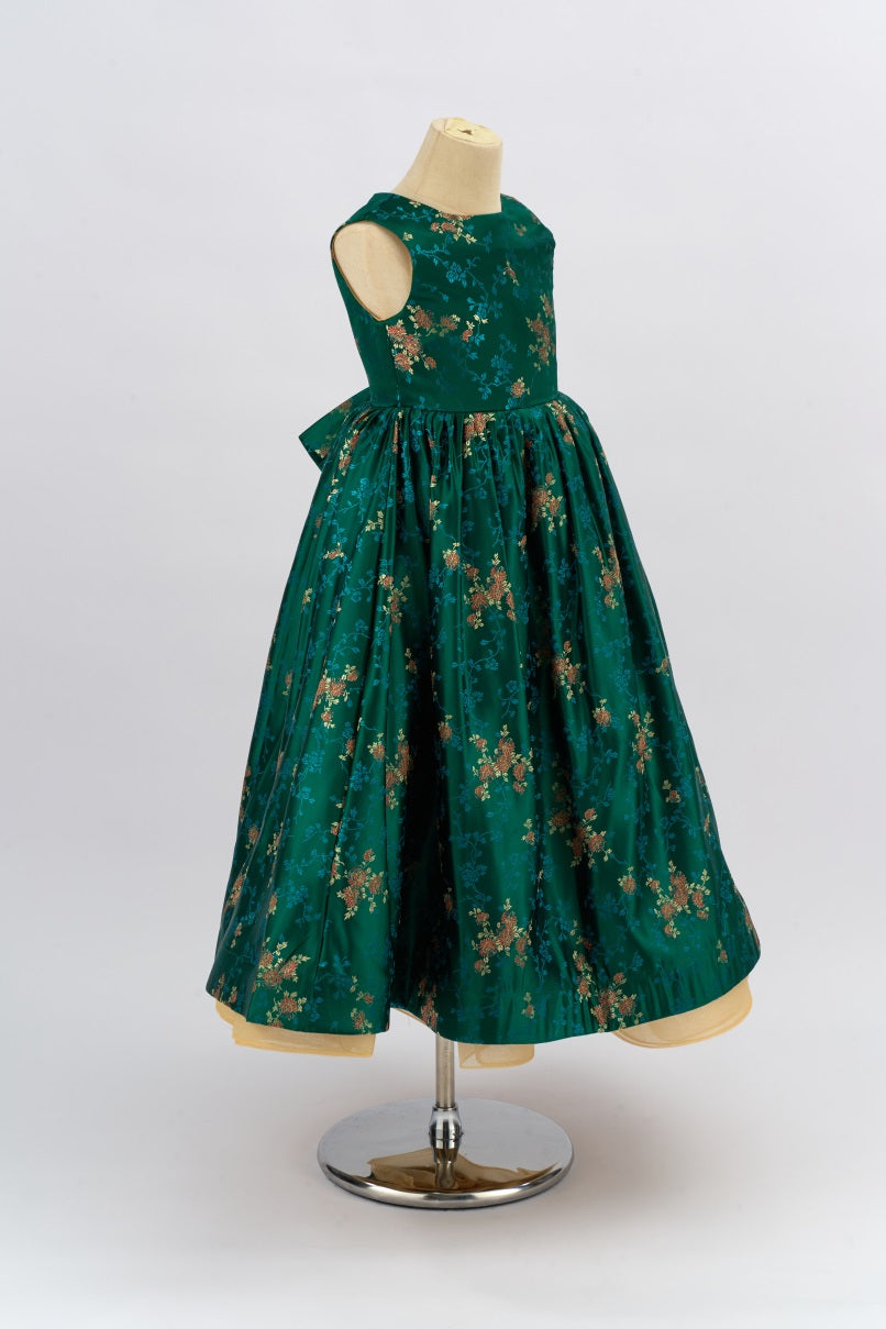 Kate Couture Green Floral Princess Girls Dress for Photography