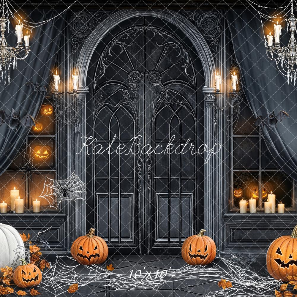Kate Halloween Spiderwebs Backdrop Designed by Chain - Kate Backdrop AU