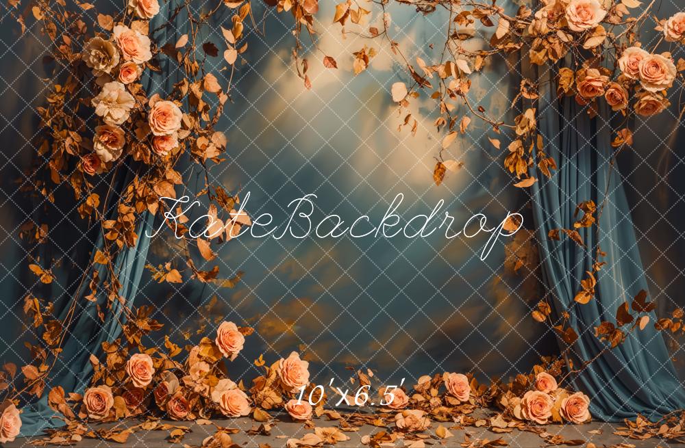 Kate Autumn Floral Backdrop Designed by Emetselch - Kate Backdrop AU