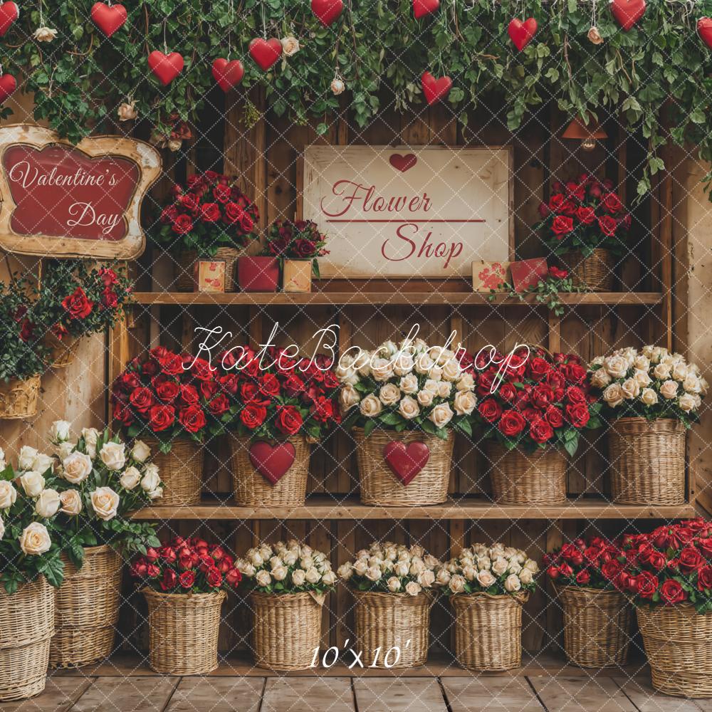 Kate Valentine Flower Shop Backdrop Designed by Emetselch
