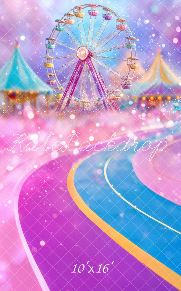 Kate Sweep Carnival Ferris Wheel Backdrop Designed by Emetselch - Kate Backdrop AU