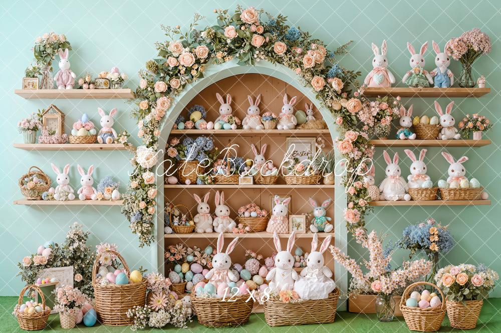 Kate Easter Bunny Eggs Backdrop Designed by Emetselch
