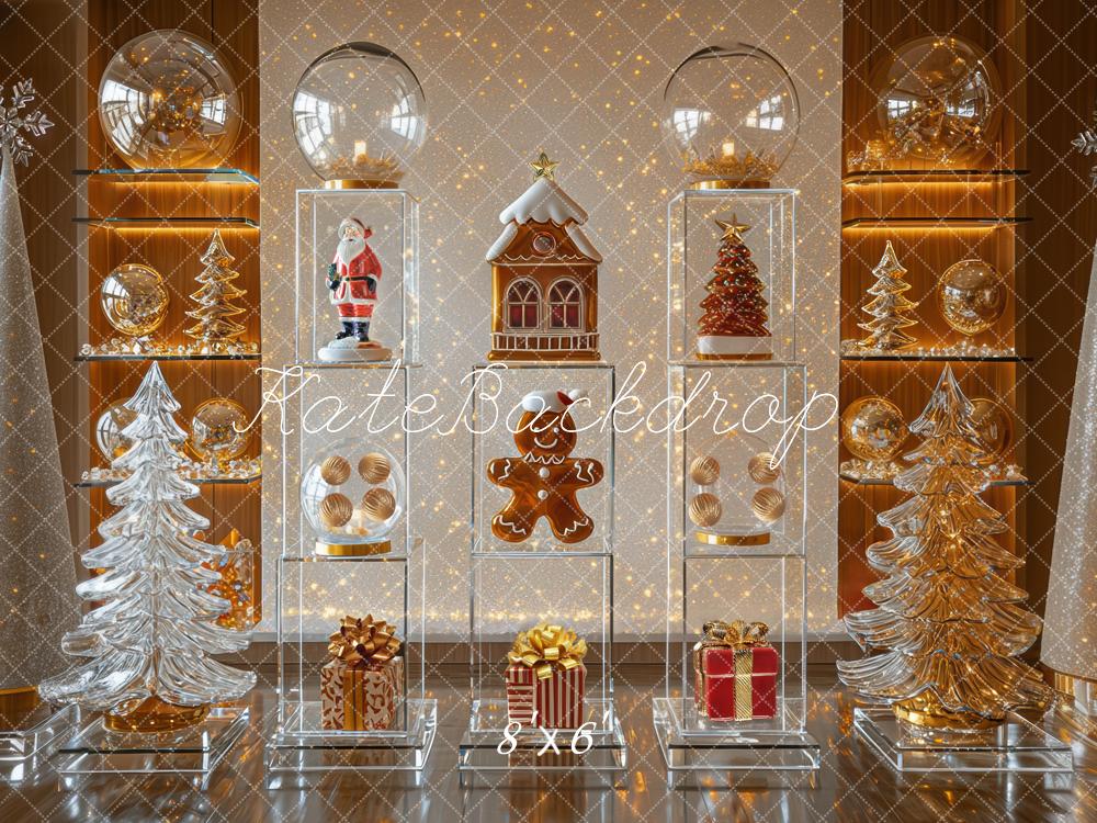 Kate Christmas Santa Gingerbread Backdrop Designed by Mini MakeBelieve - Kate Backdrop AU