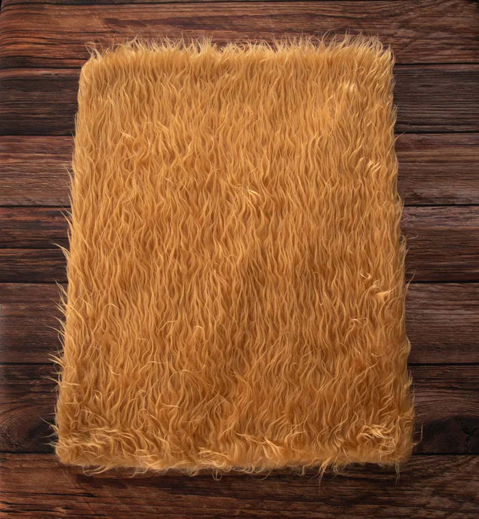 LONSALE Kate Camel Faux Fur Blanket Props for Baby Photography - Kate Backdrop AU