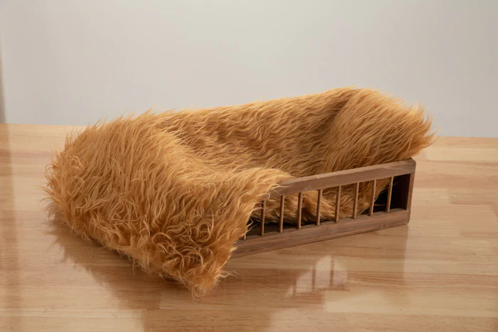 LONSALE Kate Camel Faux Fur Blanket Props for Baby Photography - Kate Backdrop AU