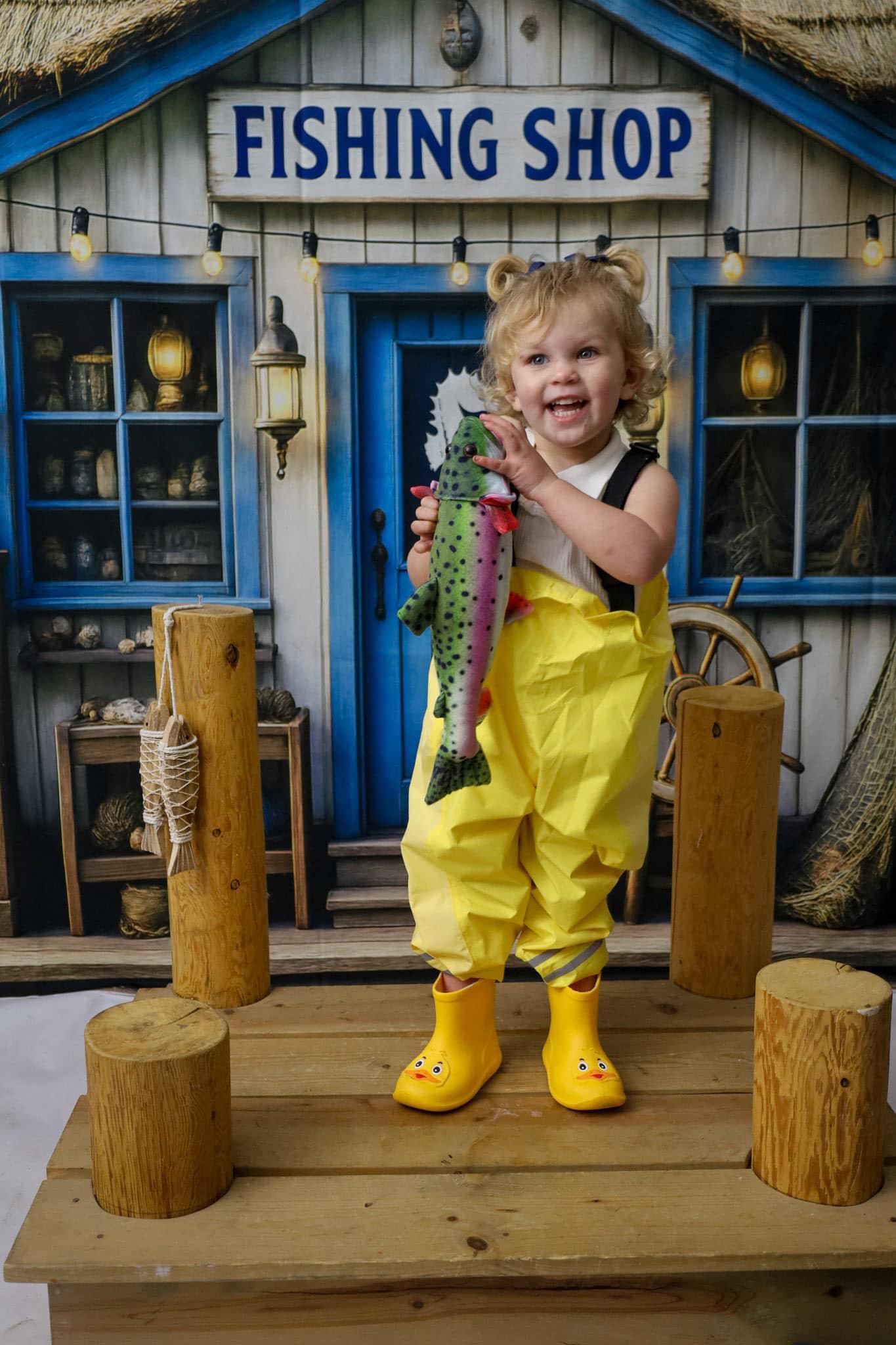 Kate Fishing Shop Backdrop Designed by Ashley Paul - Kate Backdrop AU