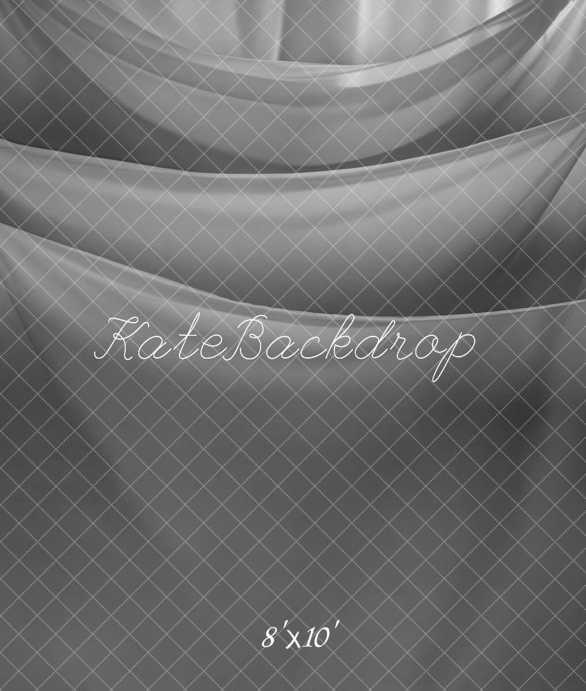 Kate Grey Draped Layers Fleece Backdrop Designed by Kate Image - Kate Backdrop AU