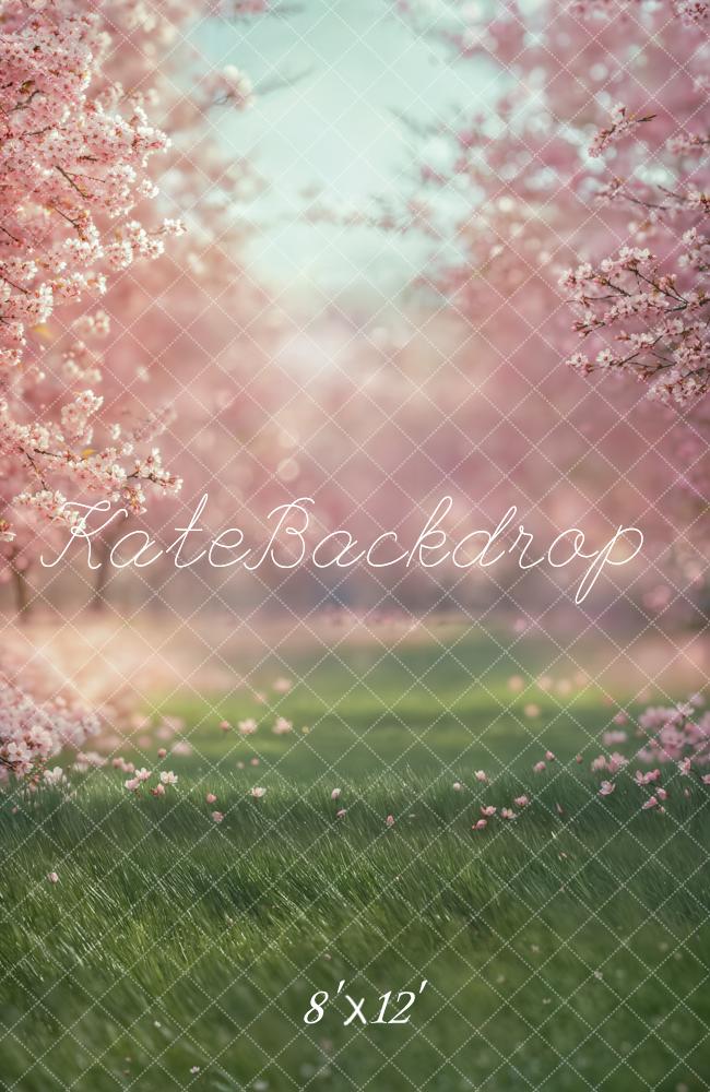Kate Spring Cherry Blossom Meadow Backdrop Designed by Emetselch
