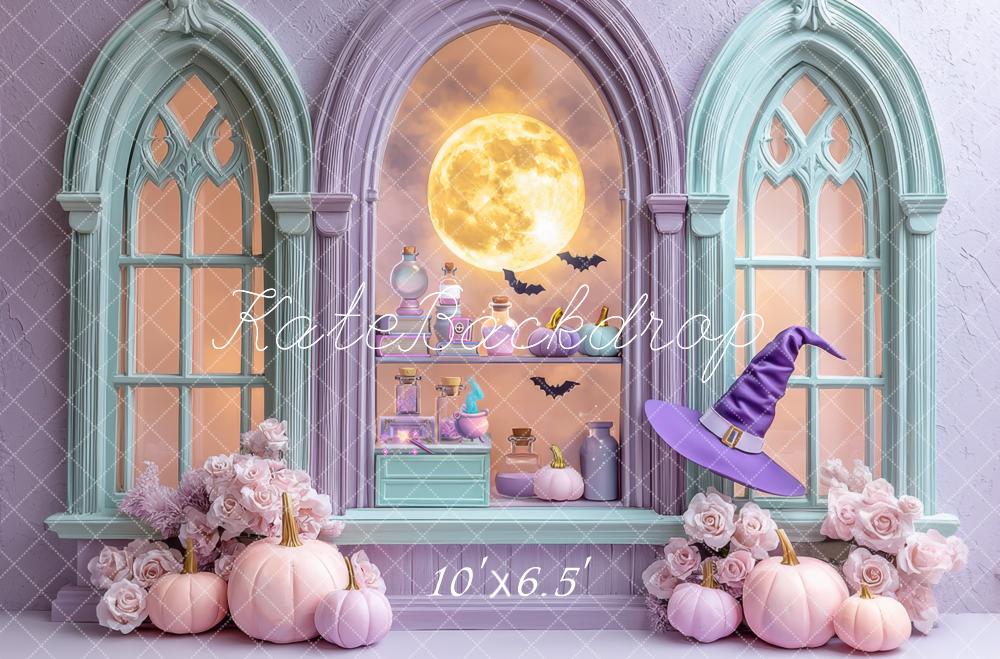 Kate Halloween Gothic Pastel Purple Backdrop Designed by Mini MakeBelieve