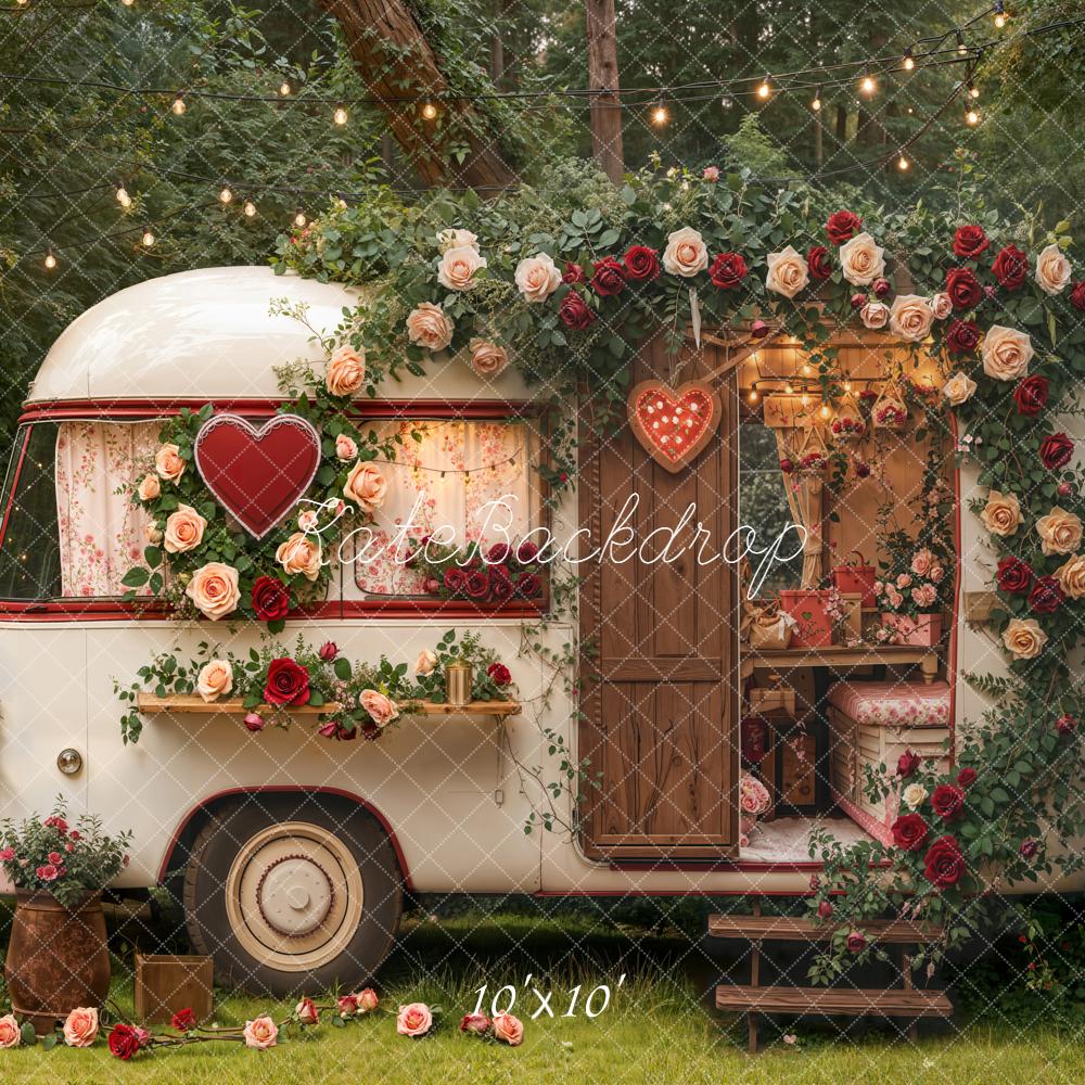 Kate Spring Caravan Floral Backdrop Designed by Chain