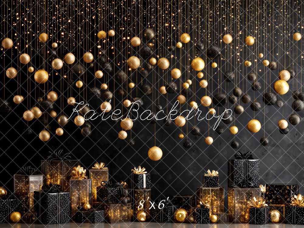 Kate Black Gold Ornaments Presents Sparkle Backdrop Designed by Patty Roberts - Kate Backdrop AU
