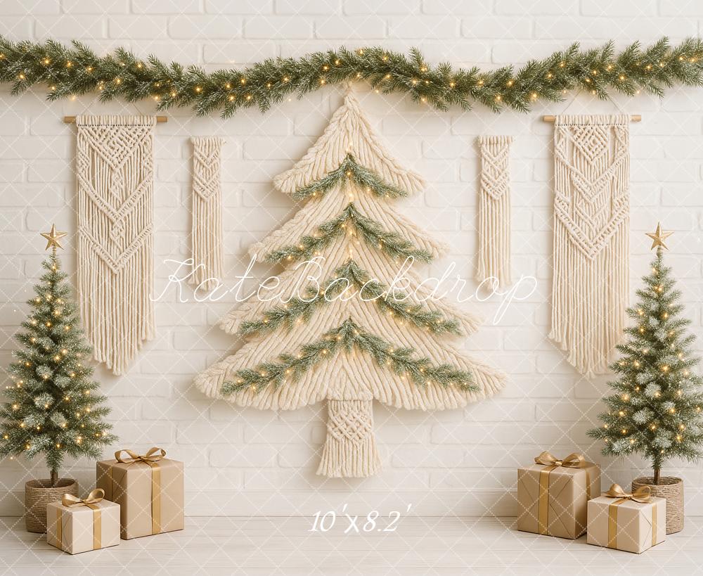 Kate Christmas Macrame Tree Backdrop Designed by Ashley Paul - Kate Backdrop AU