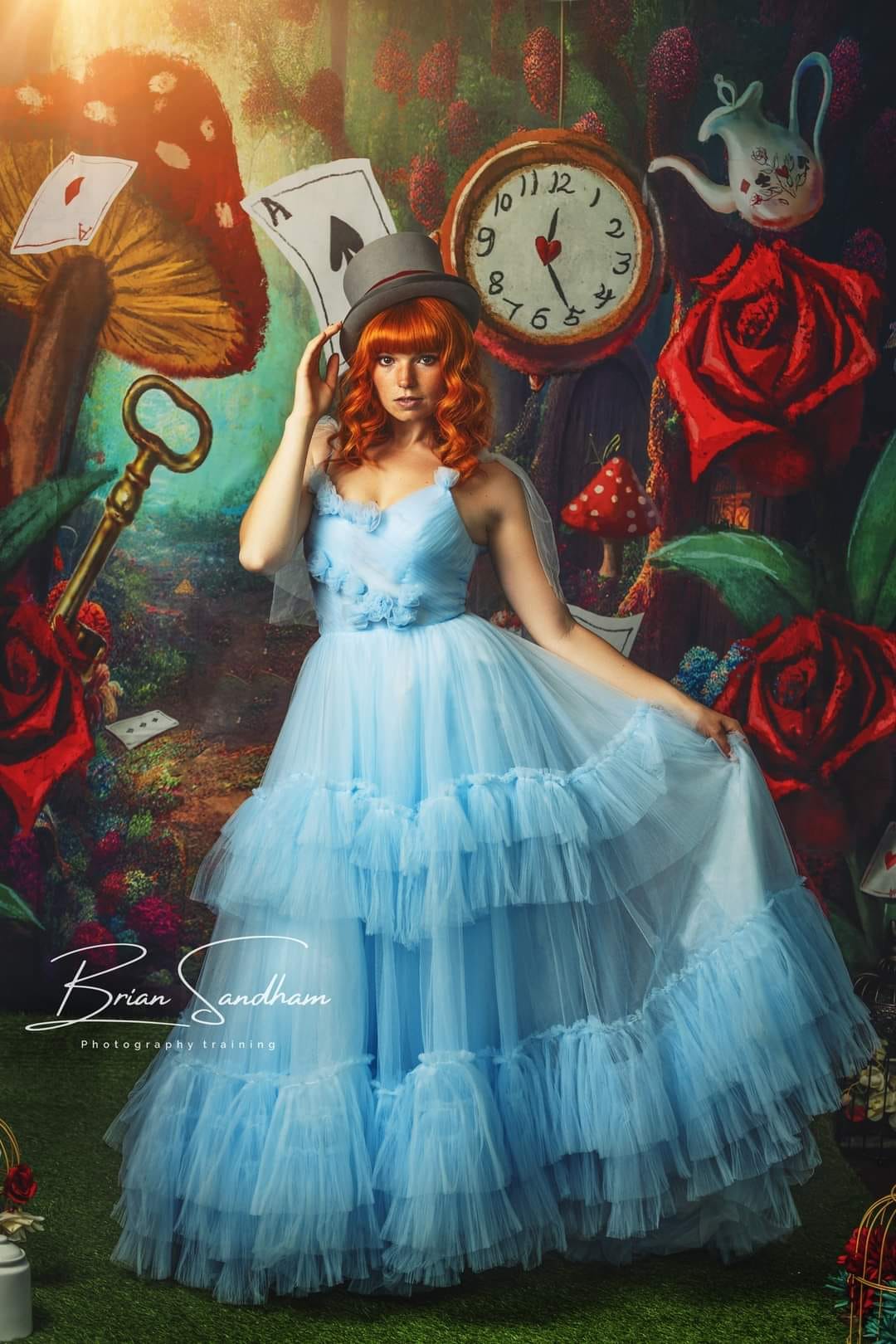 Kate Fantasy Magic World Backdrop Poker Rose Mushroom Designed by Chain Photography - Kate Backdrop AU
