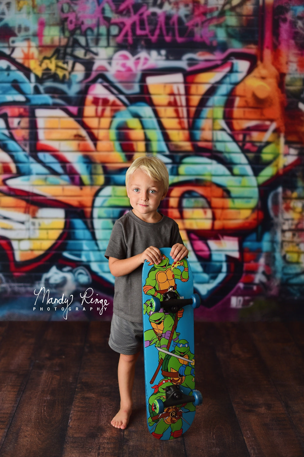 Kate Urban Graffiti Wall Backdrop Designed by Mandy Ringe Photography