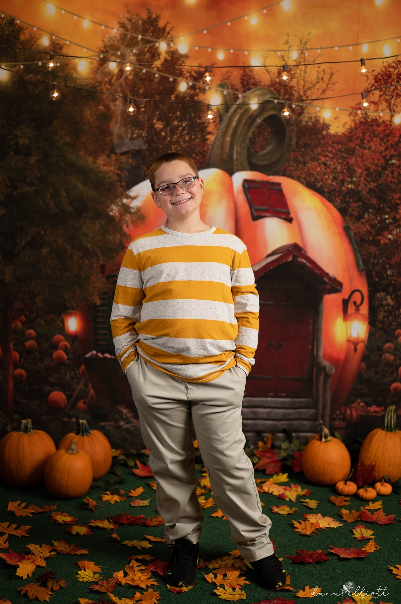 Kate Fall Pumpkin Backdrop Lights for Photography - Kate Backdrop AU