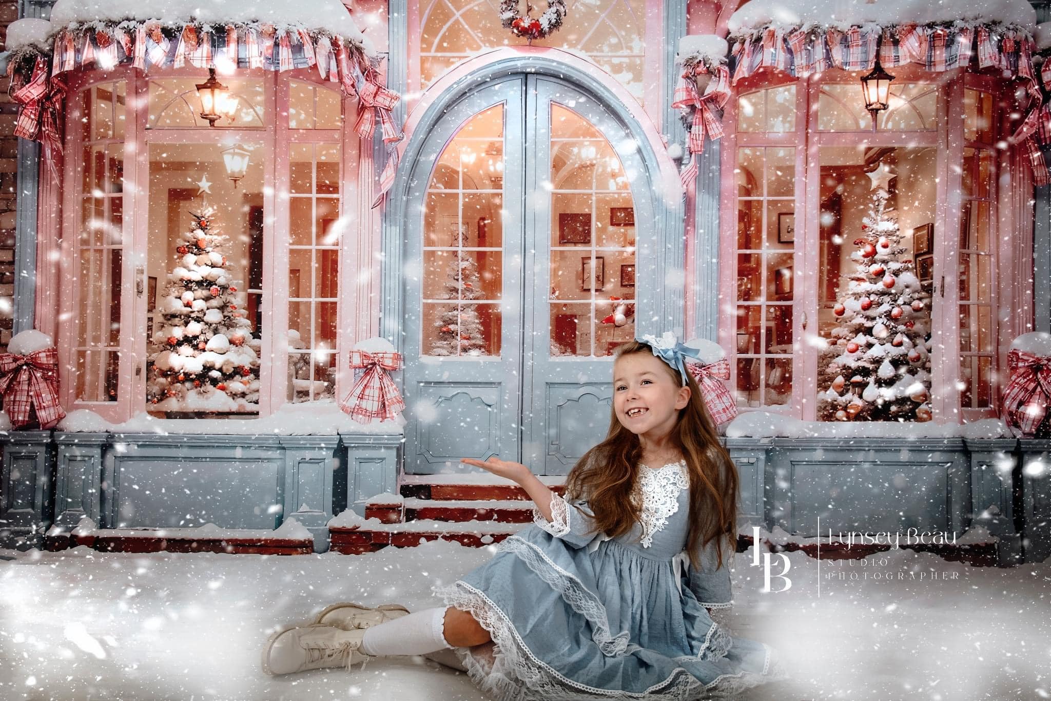 Kate Snow Christmas Tree Shop Backdrop for Photography - Kate Backdrop AU