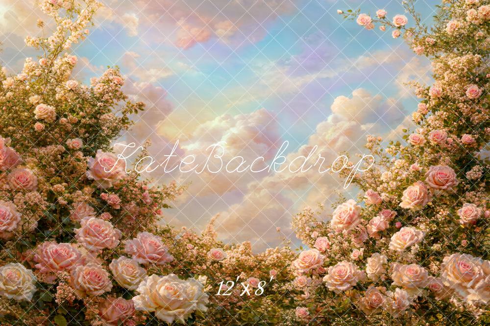 Kate Spring Flower Sky Backdrop Designed by Chain
