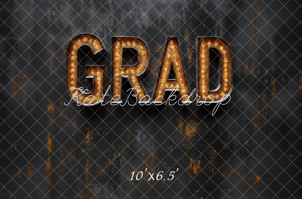 Kate Grad Marquee Lights Black Wall Backdrop Designed by Mini MakeBelieve