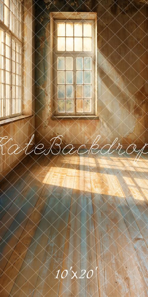 Kate Vintage Wall Window Sunlight Backdrop Designed by Emetselch