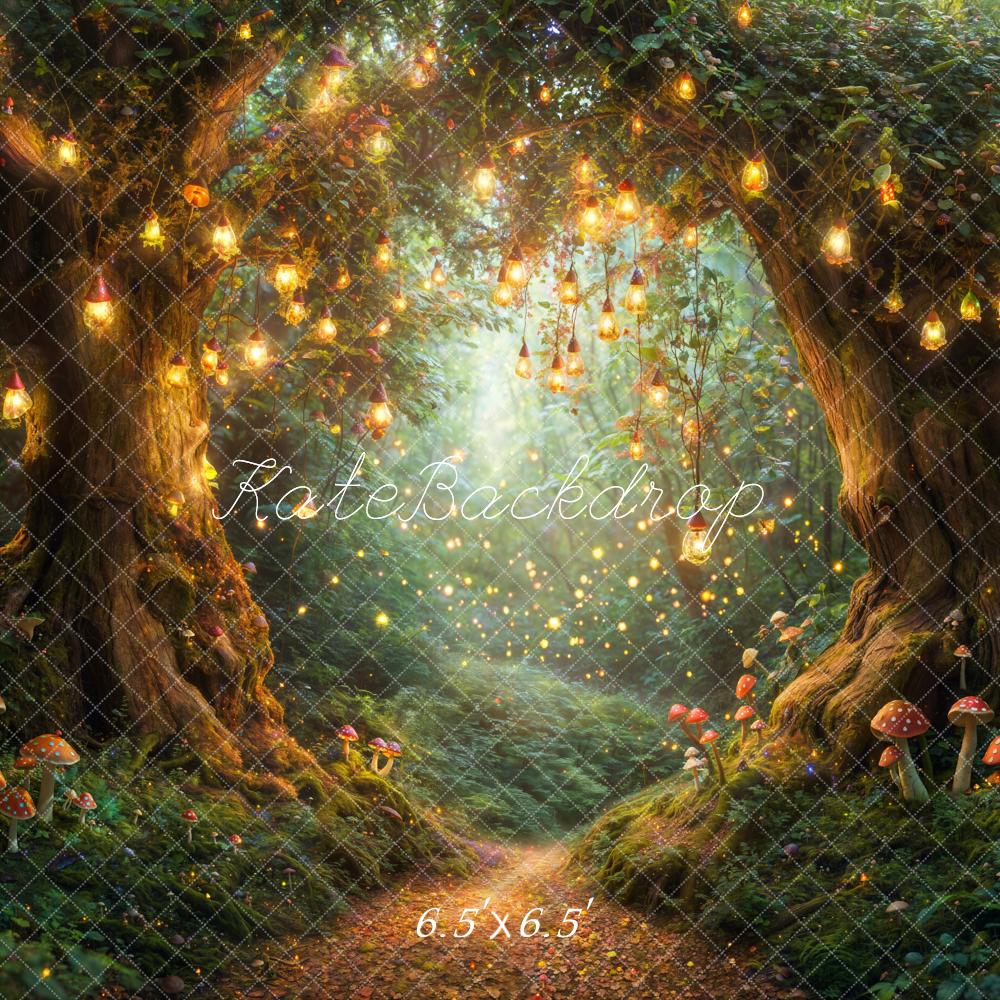 Kate Fairy Fantasy Forest Mushrooms Backdrop Designed by Emetselch