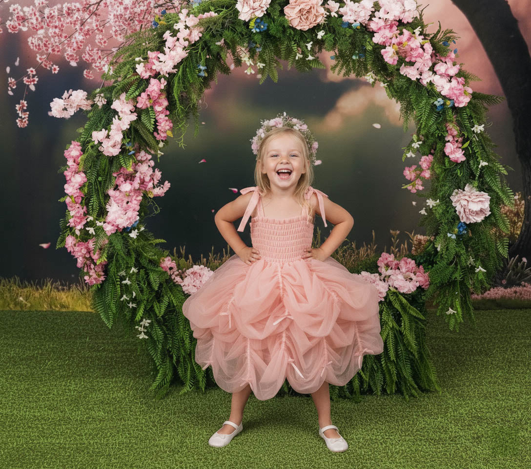 Kate Spring Pink Blossom Tree Backdrop Designed by Emetselch