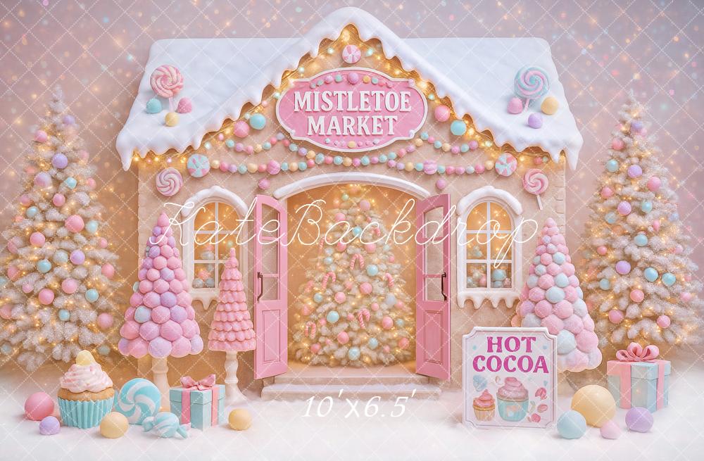 Kate Christmas Gingerbread Candy Backdrop Designed by Ashley Paul