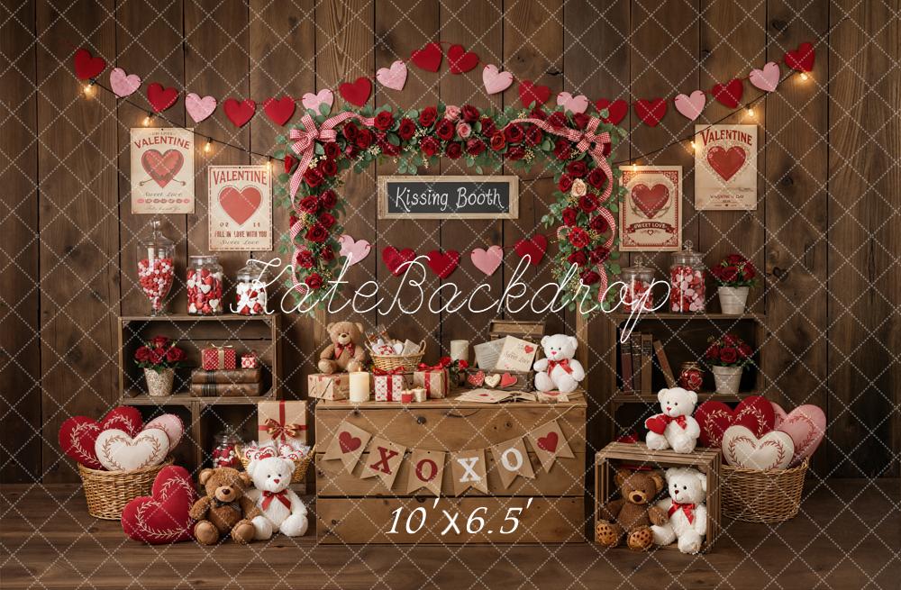 Kate Valentine Kissing Booth Backdrop Designed by Emetselch
