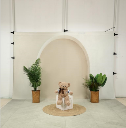 Kate White Art Arch Wall Backdrop+White Gray Floor for Photography - Kate Backdrop AU