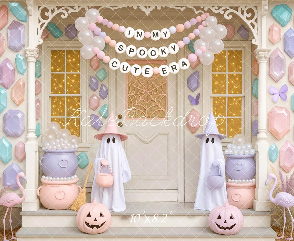 Kate Halloween Pastel Ghosts Backdrop Designed by Mini MakeBelieve - Kate Backdrop AU