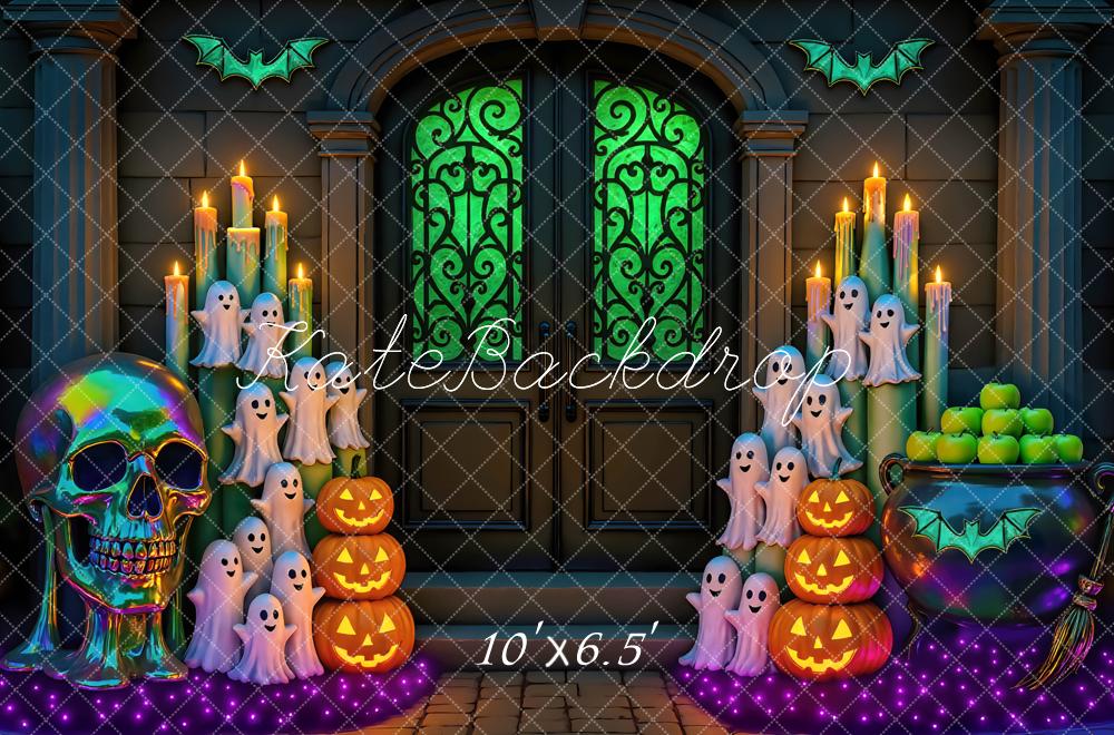 Kate Halloween Ghosts Skull Backdrop Designed by Mini MakeBelieve