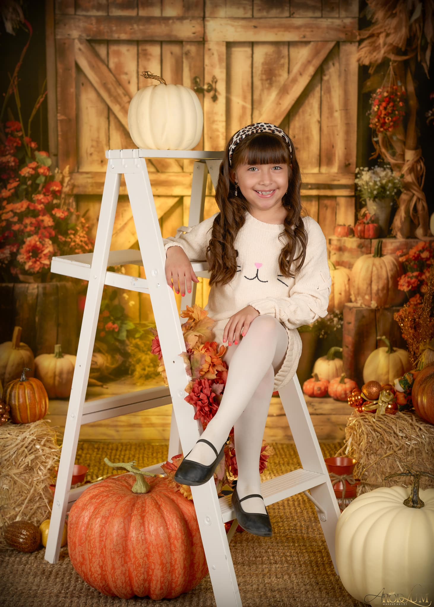 Kate Autumn Barn Pumpkin Backdrop Designed by Emetselch - Kate Backdrop AU