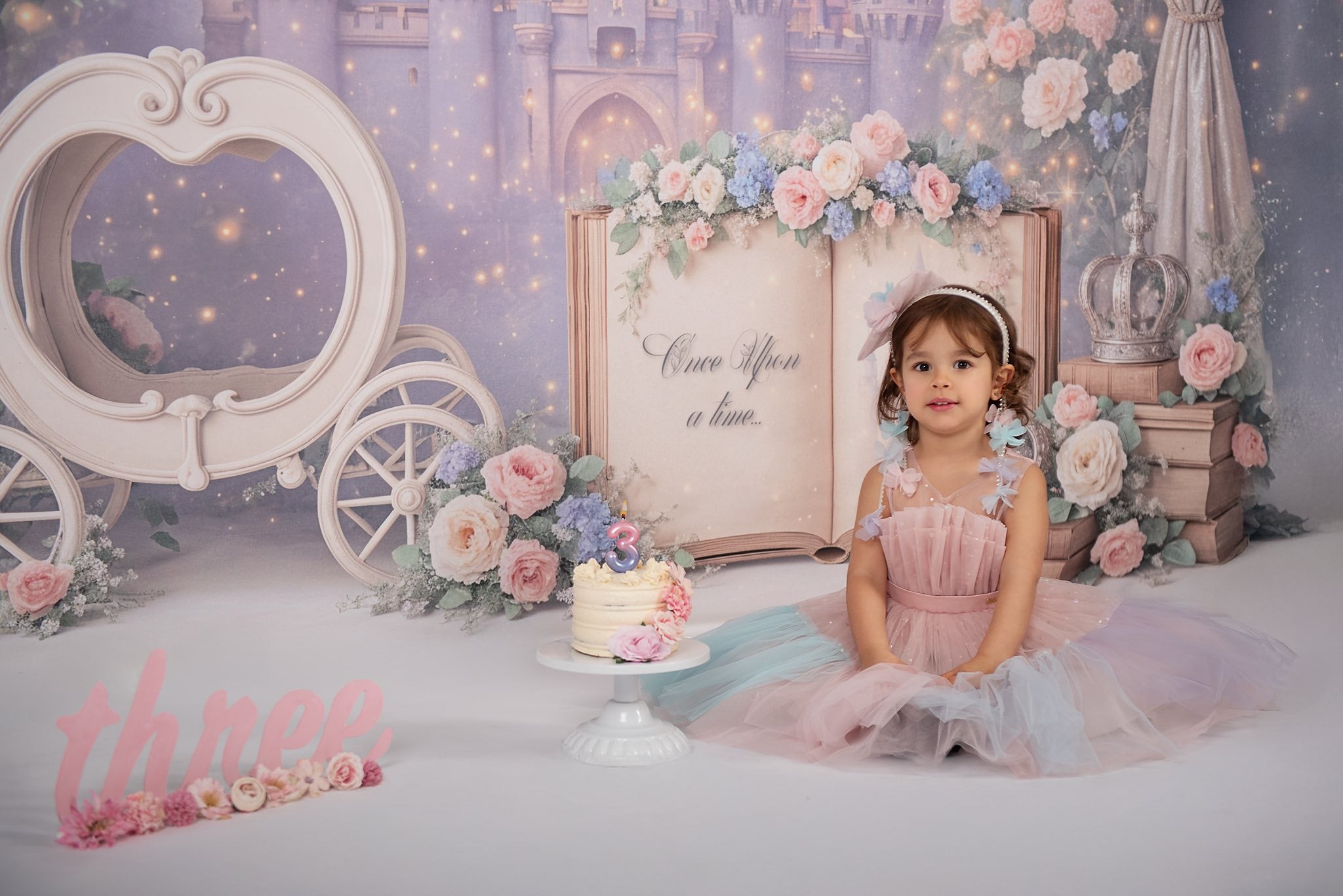 Kate Princess Castle Book Backdrop Designed by Ashley Paul - Kate Backdrop AU