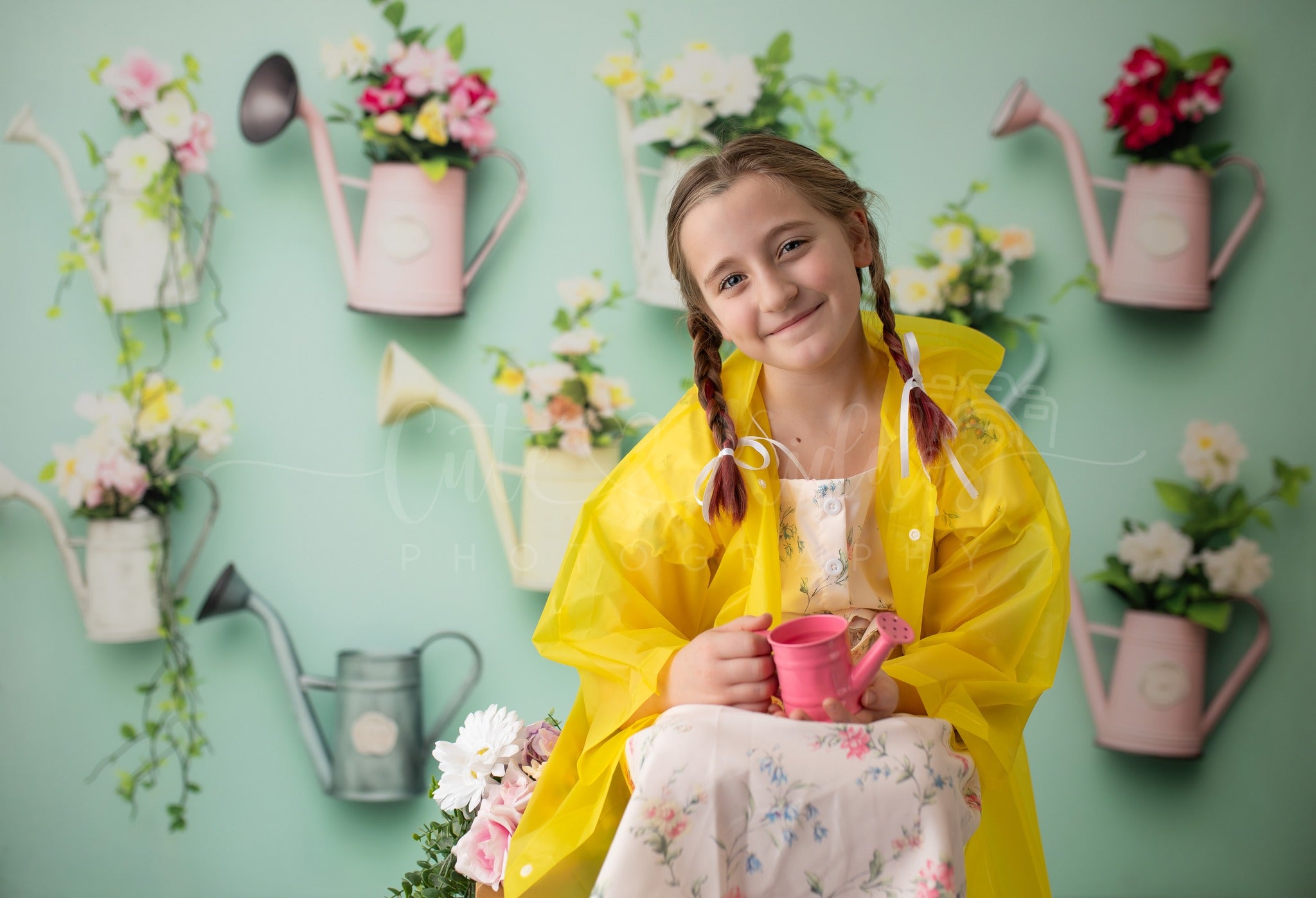 Kate Spring Gardening Tools Backdrop Designed by Patty Roberts
