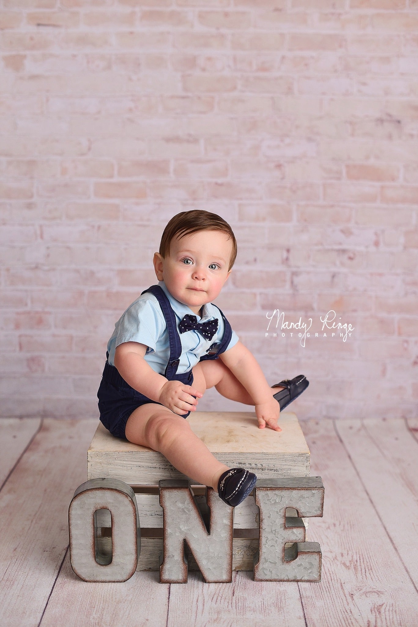 Kate Light and Creamy Backdrop Farmhouse Brick Designed by Mandy Ringe Photography - Kate Backdrop AU