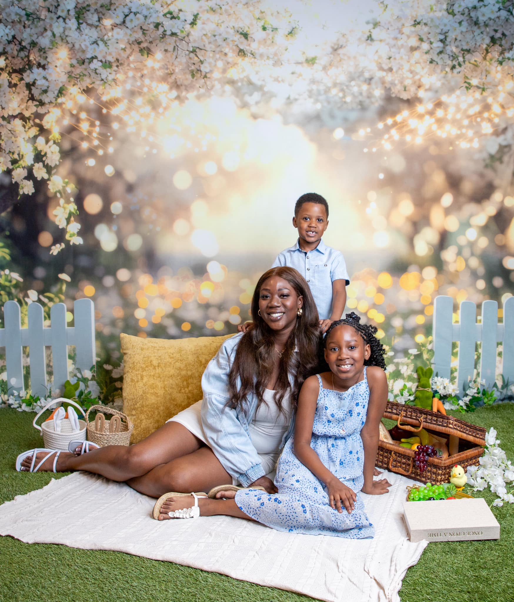 Kate Mothers Day Floral Sunset Backdrop Designed by Mini MakeBelieve - Kate Backdrop AU