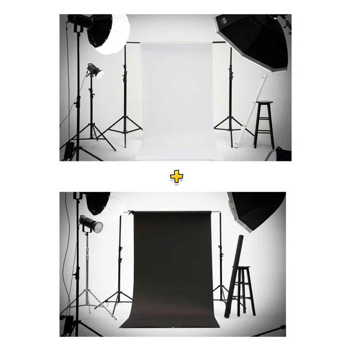 Kate White & Black Seamless Paper Photography Backdrop - Kate Backdrop AU
