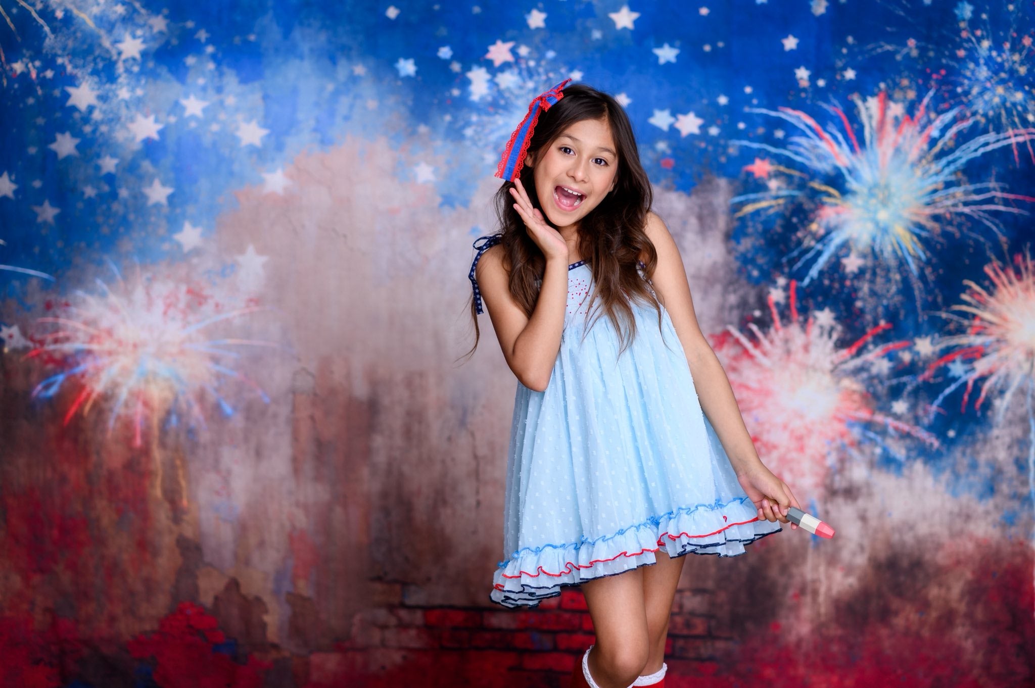 Kate Independence Firework sand Smoke Backdrop Designed by Angela Marie Photography - Kate Backdrop AU