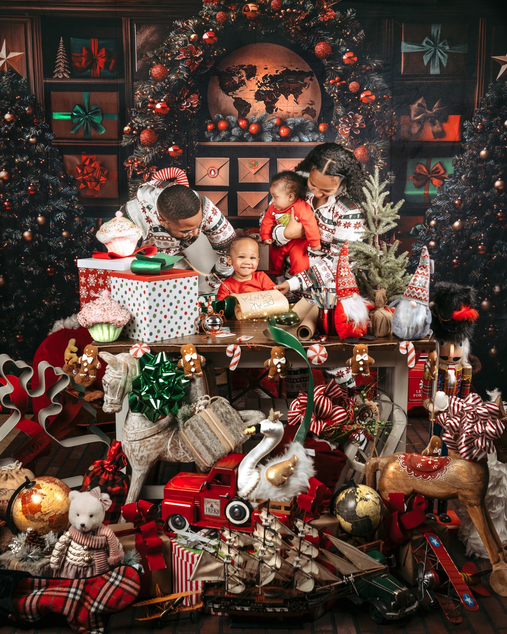 Kate Christmas Santa Mailroom Backdrop Designed by Mini MakeBelieve