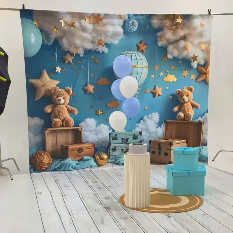 Kate Blue Birthday Photo Kit - Kate Backdrop AU