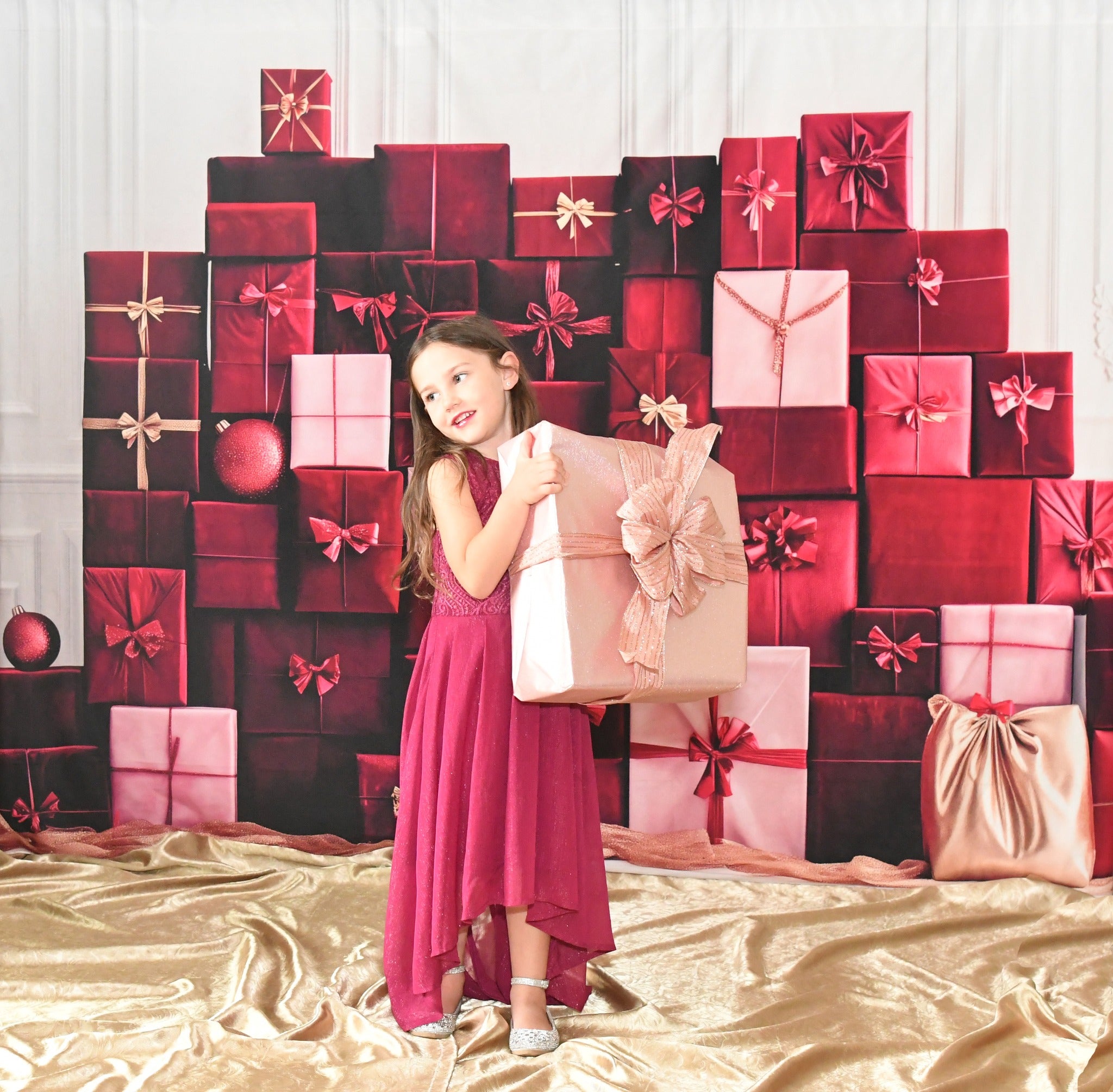 Kate Modern Christmas Present Backdrop Designed by Patty Roberts