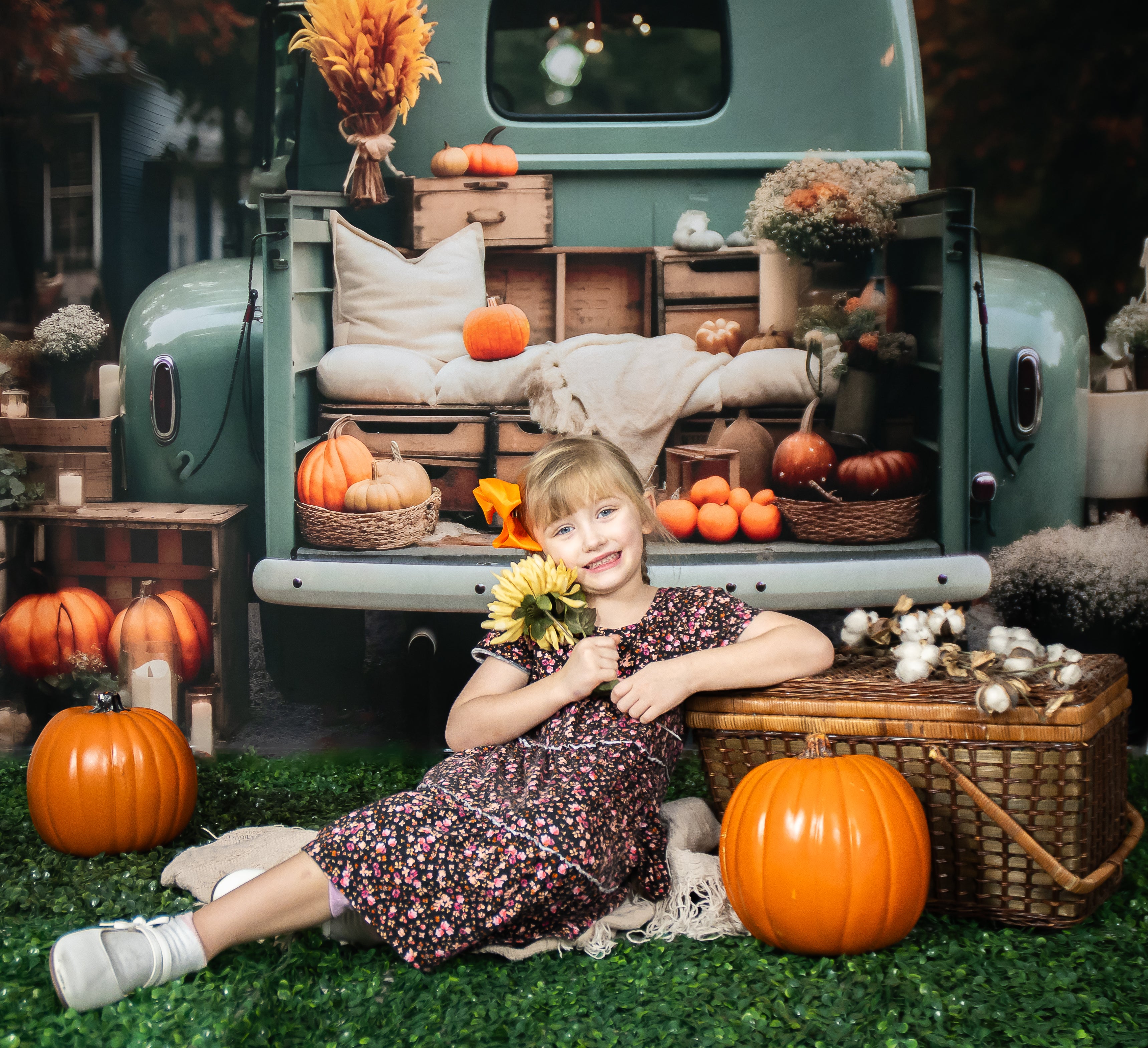Kate Autumn Car Truck Backdrop for Photography - Kate Backdrop AU