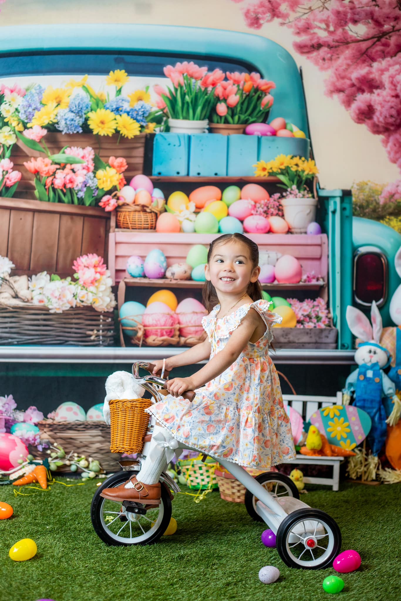 Kate Easter Flower Truck Backdrop Designed by Emetselch - Kate Backdrop AU