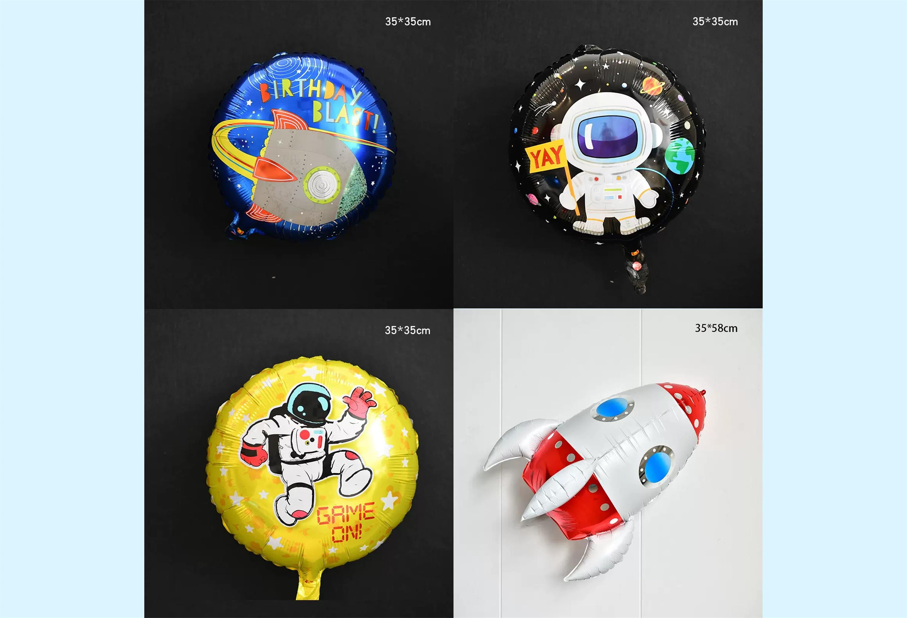Kate Astronaut Universe Inflatable Props Set 16pcs - Kate Backdrop AU